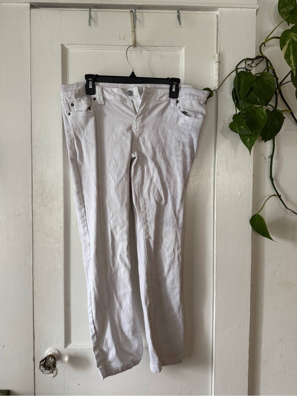 Wet Seal jeans  White Straight-Leg Jeans style WS-45